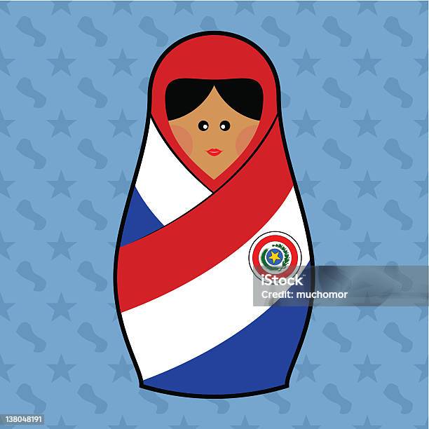 Paraguay Matryoshka Doll Stock Illustration - Download Image Now - Flag, Icon Symbol, Illustration