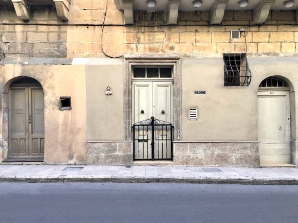 istock Triptych: two arched doors and one arched door in the middle 1380487150