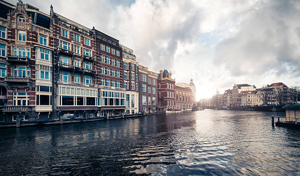 istock Canal view and houses in Amsterdam 138050771