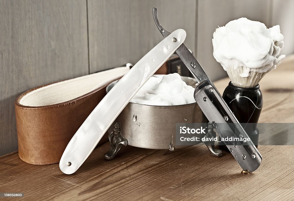 Trousse de rasage Vintage - Photo de Rasoir couteau libre de droits