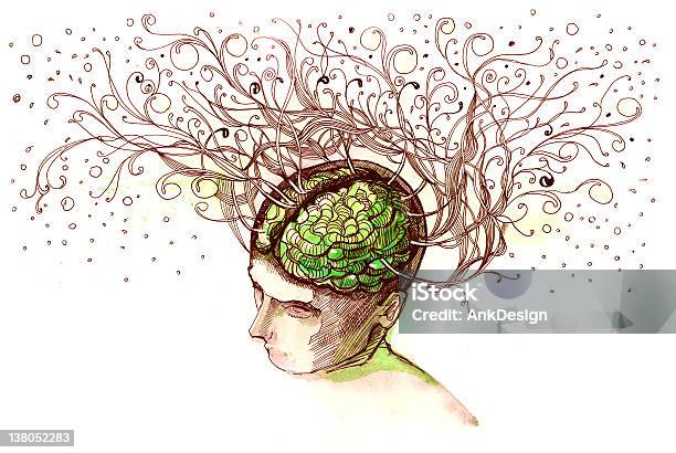 Cerveau Vif Vecteurs libres de droits et plus d'images vectorielles de Analyser - Analyser, Blanc, Brillant