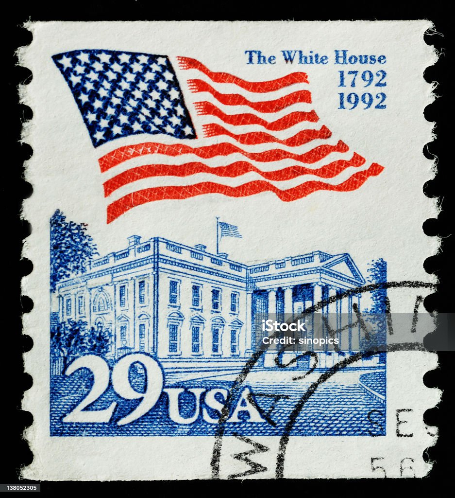 ホワイトハウス stamp - アメリカ合衆国のロイヤリティフリーストックフォト