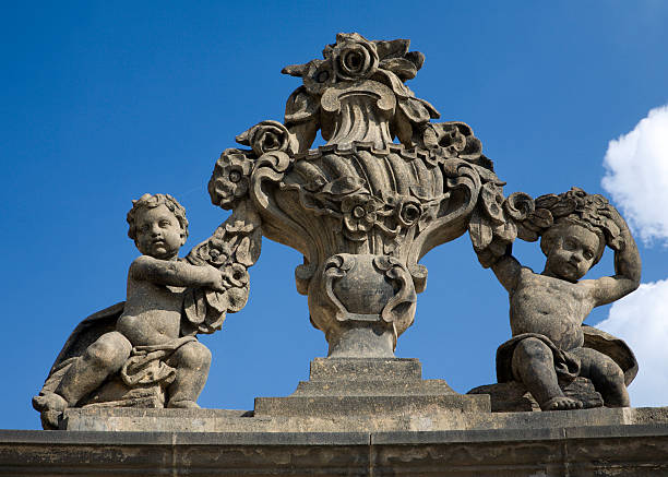 istock Prague - baroque sculpture from castle gate 138052523