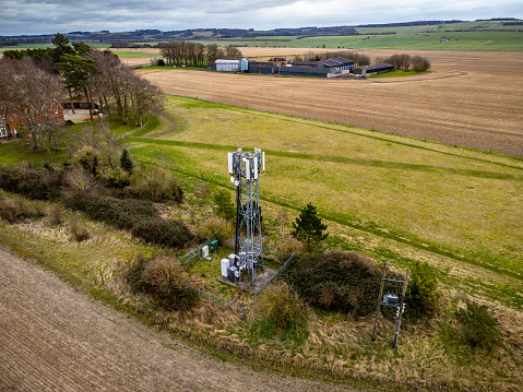 Cell Tower aerial view, Wantage, Oxfordshire