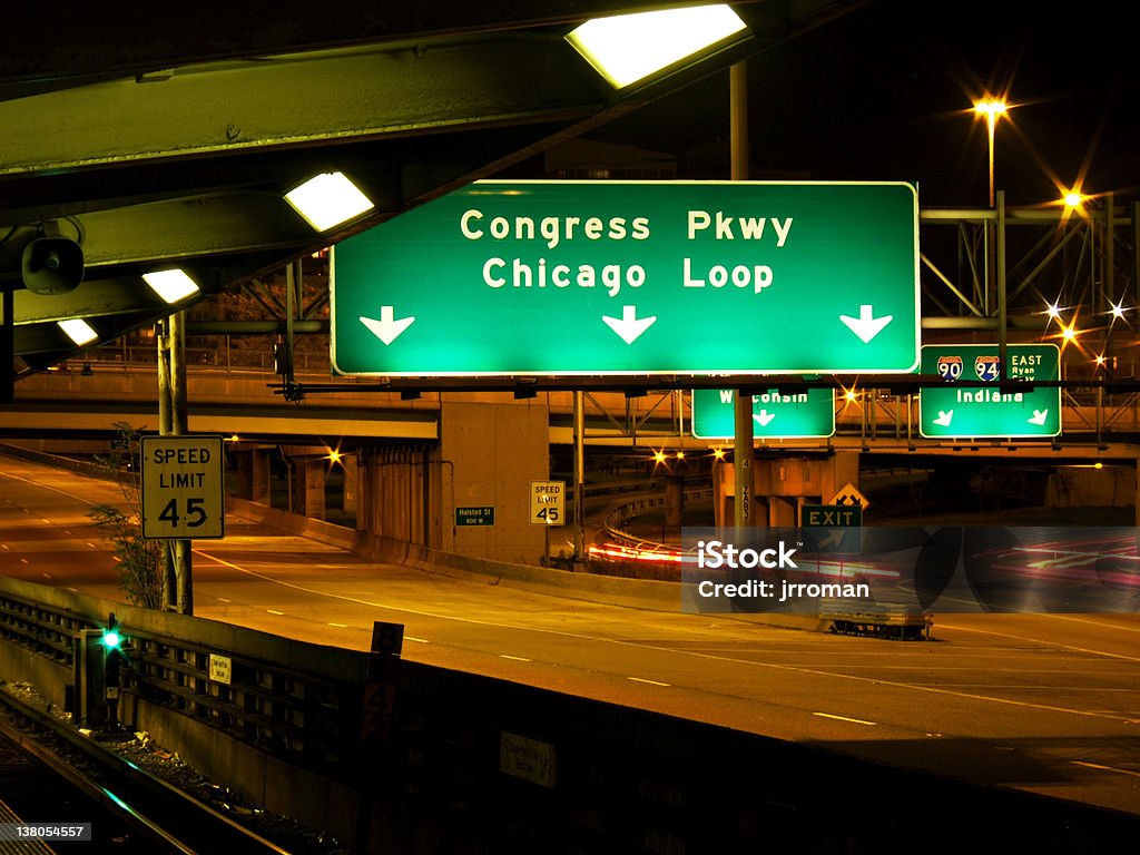 Chicago Loop Expressway - Foto de stock de Chicago - Illinois royalty-free