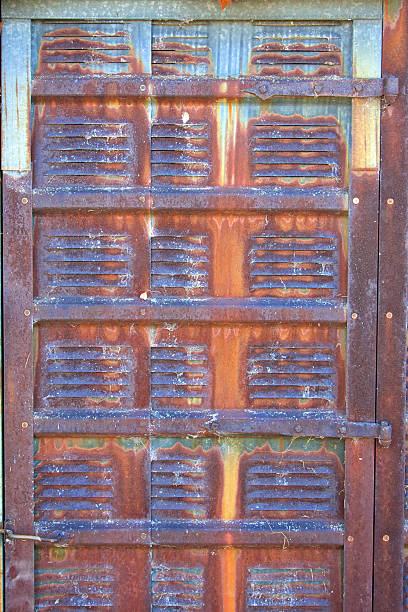 Rusty door stock photo