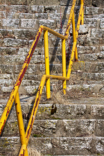 Concrete steps stock photo