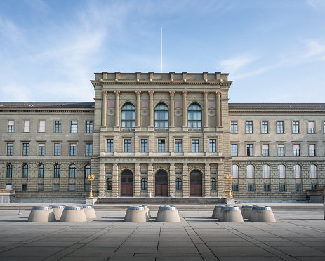 Zurich, Switzerland - Nov 22, 2019: ETH Zurich - Swiss Federal Institute of Technology in Zurich - Zurich, Switzerland