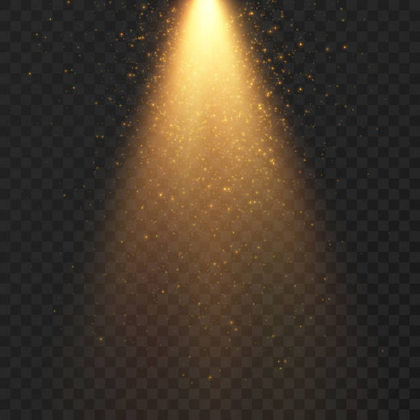 光源、コンサート照明、ステージスポットライト。投光灯、ウェブデザインと投影スタジオライトビームコンサートクラブショーシーンの照明のための照明スポットライト。 - stage light stage stage theater light点のイラスト素材／クリップアート素材／マンガ素材／アイコン素材