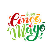 istock Cinco de Mayo, hand drawn lettering. Perfect for poster, greeting card, logo, t-shirt, banner. Vector illustration EPS 10 1380617778