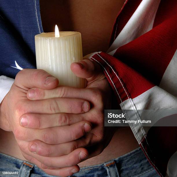 Veterans American Soldiers Flag Stock Photo - Download Image Now - American Culture, Candle, USA