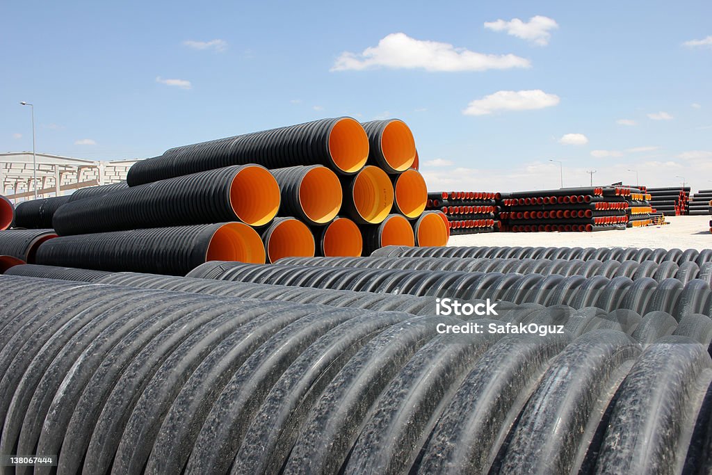 Tuberías de plástico - Foto de stock de Agujero libre de derechos