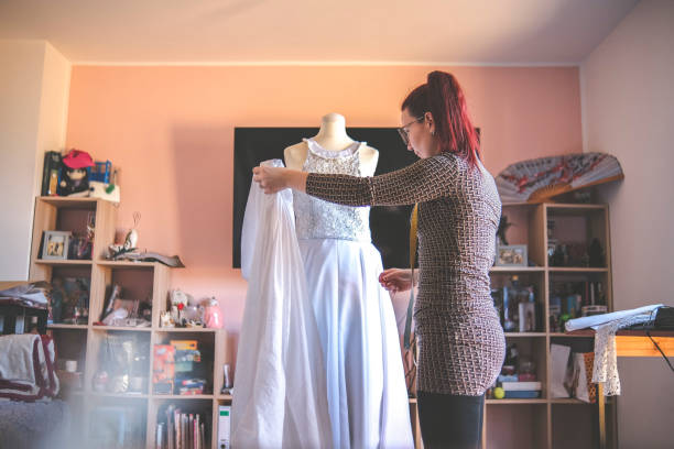 istock Uncovering a designer wedding dress 1380677258