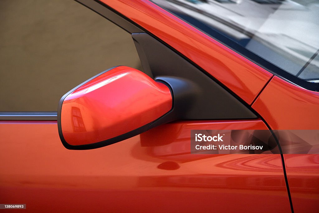 Puerta del coche deportivo rojo - Foto de stock de Coche libre de derechos