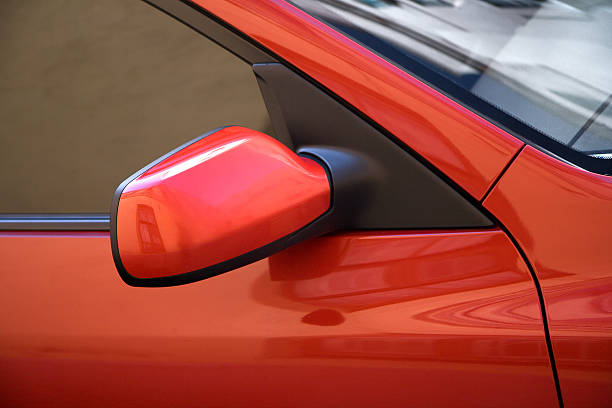 istock Red sport car door 138069893
