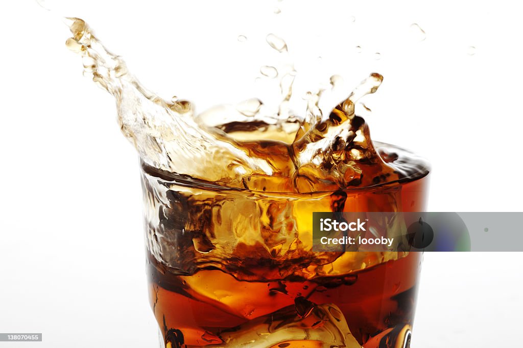 cola splash - Foto stock royalty-free di Cola