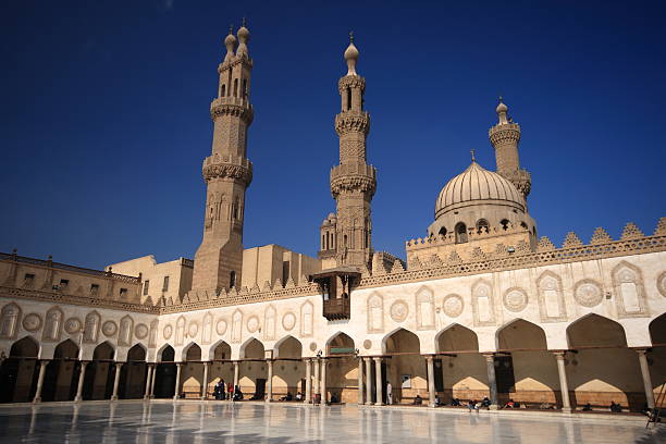 mosquée al-azhar, le caire - al azhar photos et images de collection