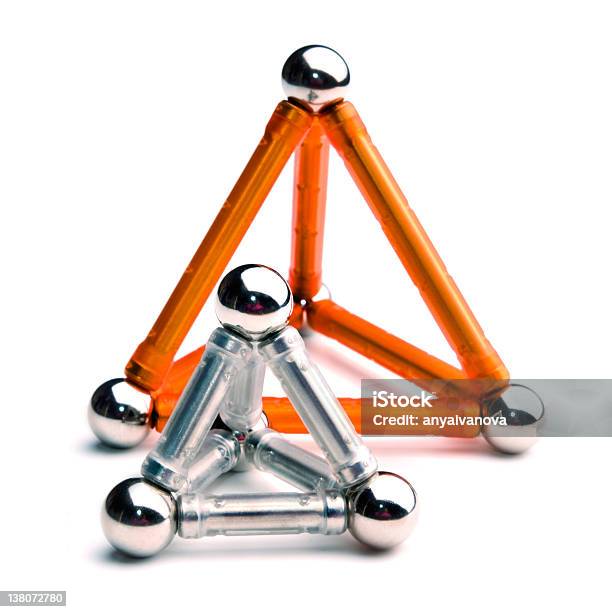 Two Piramides Stock Photo - Download Image Now - Magnet, Toy, Abstract