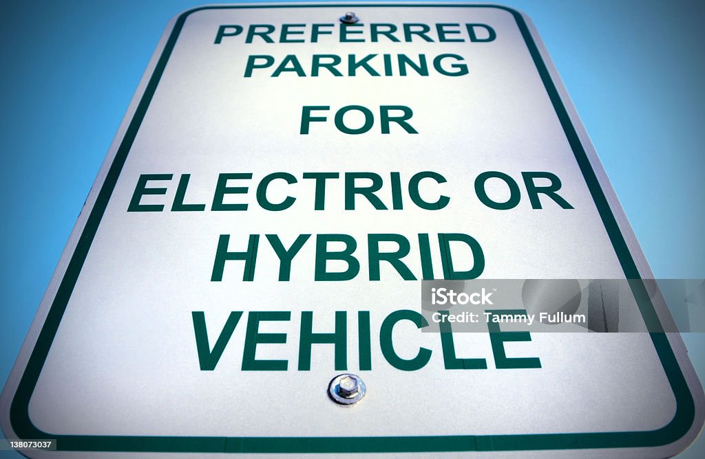 Panneau électrique et les voitures hybrides - Photo de Voiture électrique libre de droits