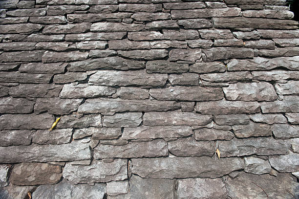 istock Typical structure of a roof in tessin - more stones 138074962