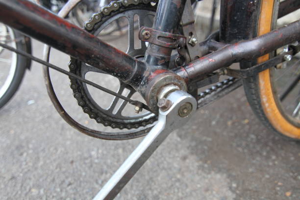 istock old bicycle gear on the street 1380807028