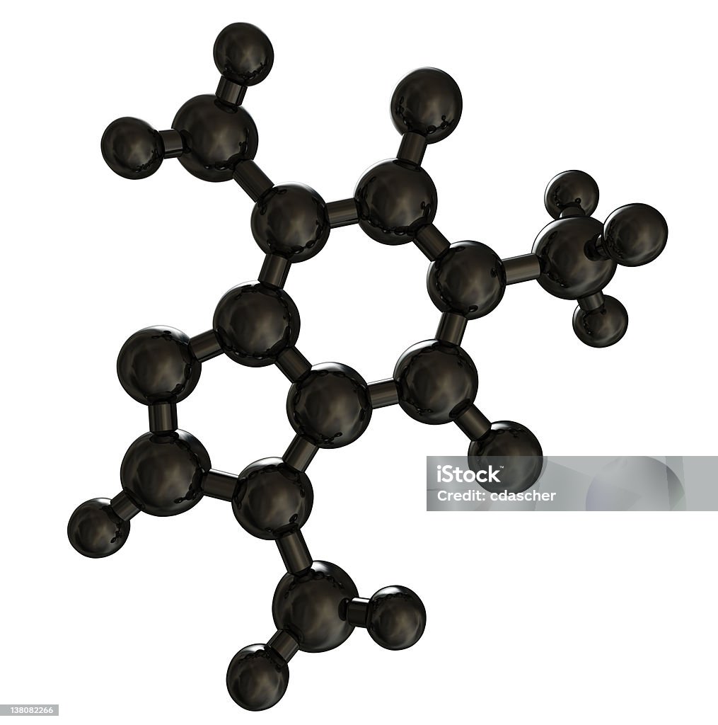 Molécule de caféine - Photo de Atome libre de droits