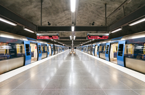 Stockholm subway station Hjulsta