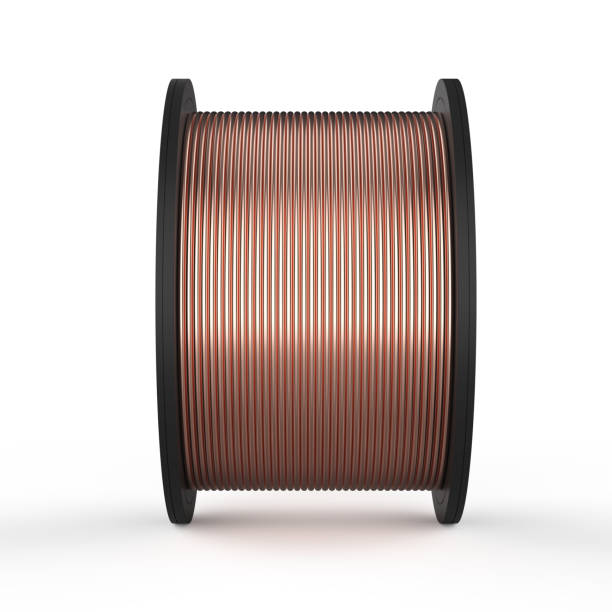 istock roll of copper sheets or heap of copper tapes 1380858021