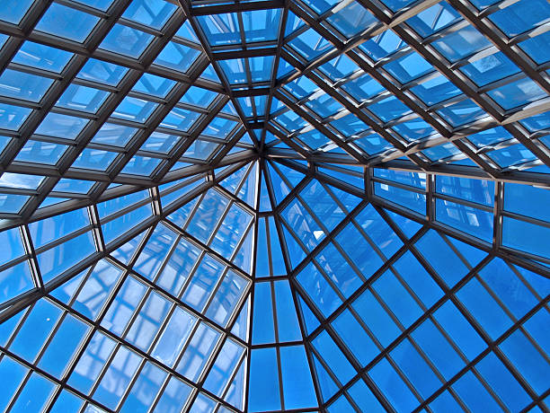 MET glass ceiling stock photo