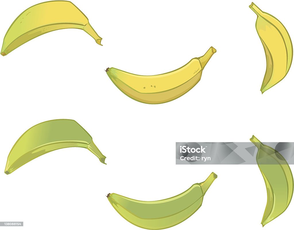 Banane - arte vettoriale royalty-free di Banana da cucina