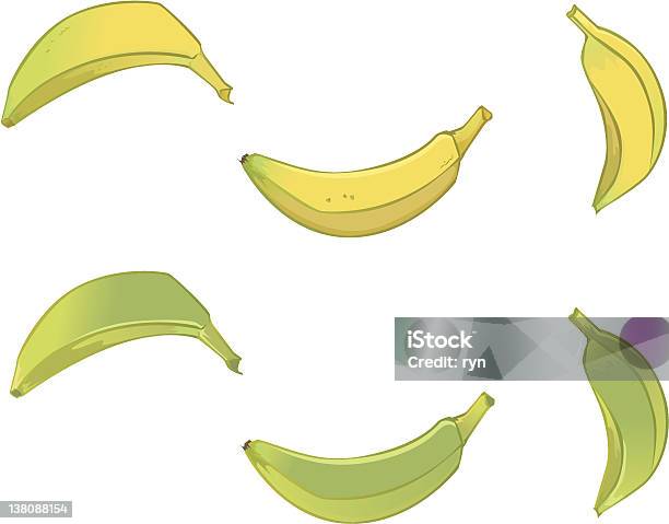 Banany - Stockowe grafiki wektorowe i więcej obrazów Plantan - Plantan, Banan, Bez ludzi