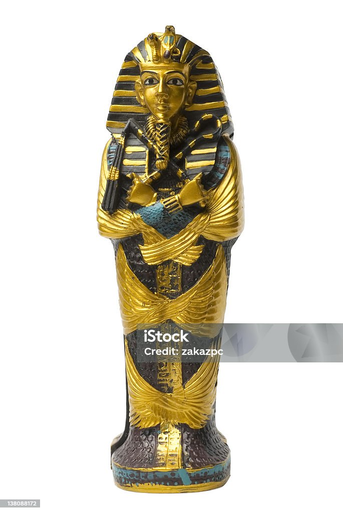 Estátua dourada Faraó - Royalty-free Faraó Foto de stock