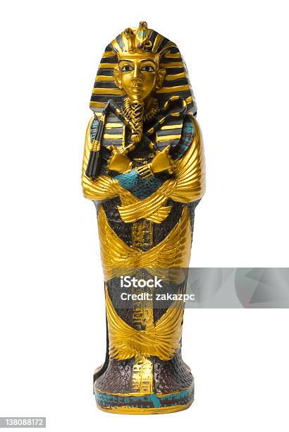 Estátua Dourada Faraó - Fotografias de stock e mais imagens de Faraó - Faraó, Busto - Escultura, Mumificado