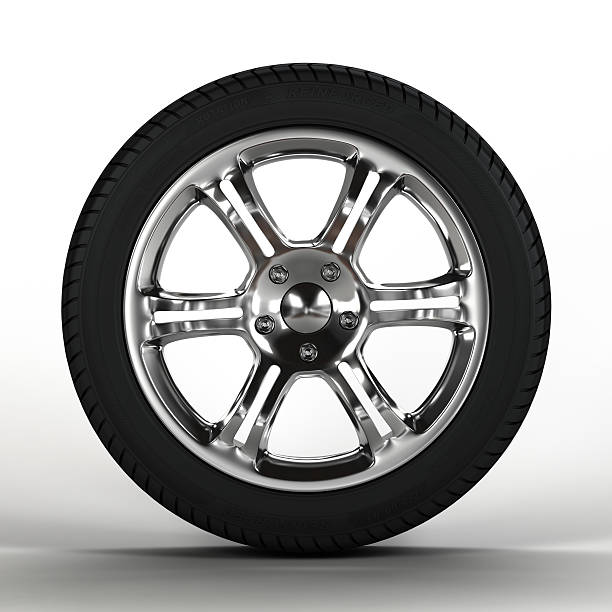 istock Aluminum wheels with tires image. Alloy rim for car. 138088363