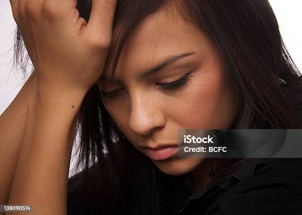 Sad Young Woman Stock Photo - Download Image Now - Introspection, Latin American and Hispanic Ethnicity, Teenager