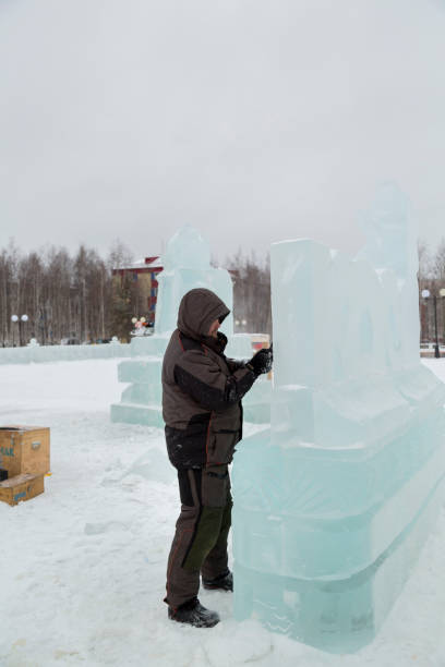 istock Facial portrait of the sculptor at work 1380906964