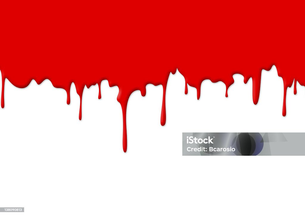 Rote Farbe tropft - Lizenzfrei Fallen Stock-Foto