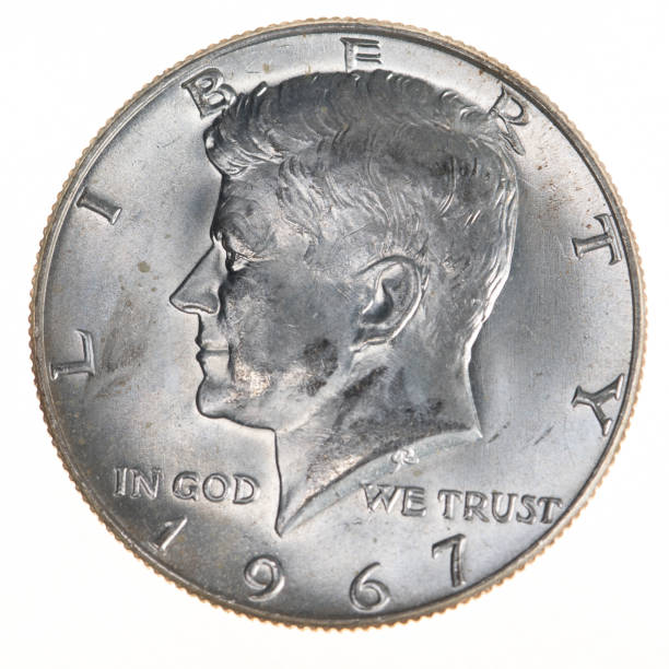 istock Close-up of a 1967 Kennedy Half Dollar 1380908187