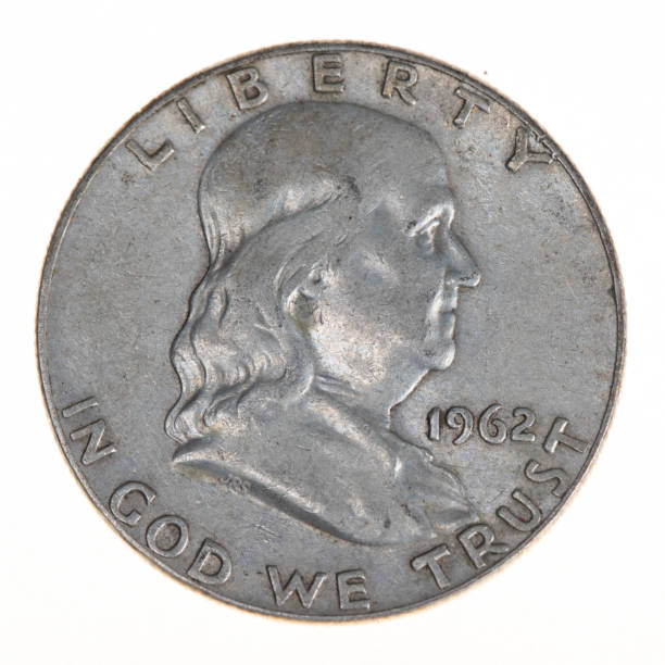 istock Close-up of a 1962 Franklin Half Dollar 1380908753