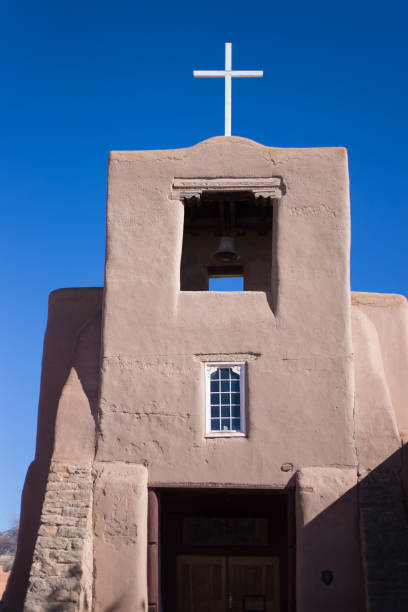istock Santa Fe, NM: San Miguel Mission in Sunlight 1380950890