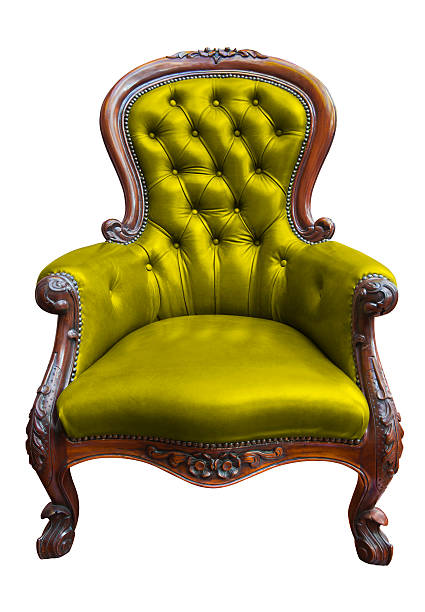 istock Green vintage armchair with clipping path 138095632