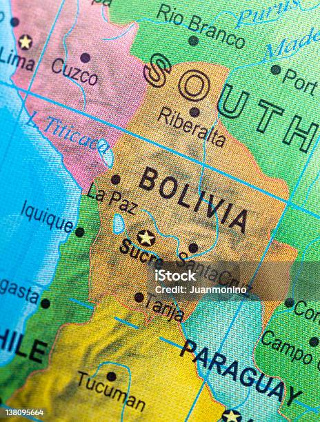 Mapa De Bolivia Y Vicinities Foto de stock y más banco de imágenes de Argentina - Argentina, Mapa, Bolivia