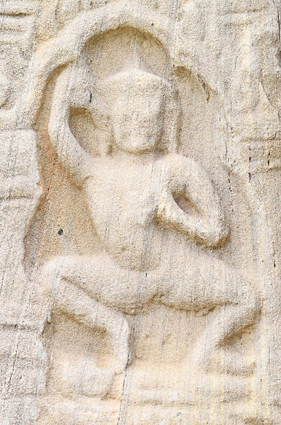 istock Sandstone carving at Phimai Castle, Thailand 138096528
