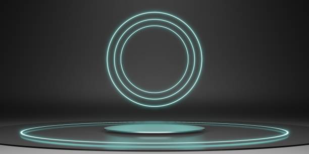 istock laser ring podium stage display stand black neon glow background dark 3d illustration 1380975917