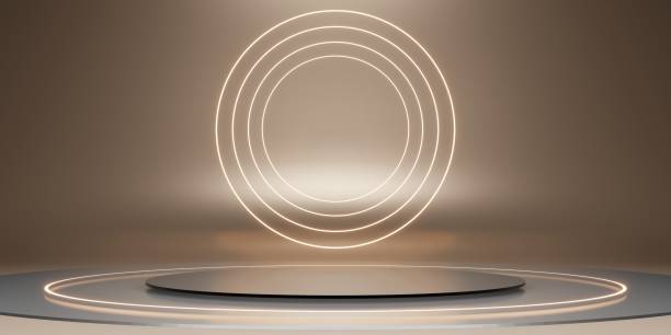 istock laser ring podium stage display stand black neon glow background dark 3d illustration 1380975918