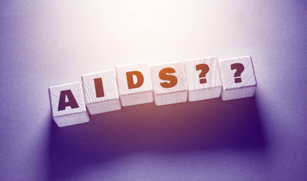 istock Aids Word with Wooden Cubes 1380977984