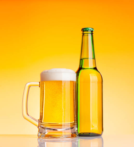 istock Beer bottle and glass 1380979167