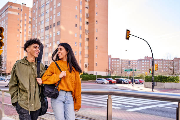 istock Young friends outdoors in the city having fun 1380989444