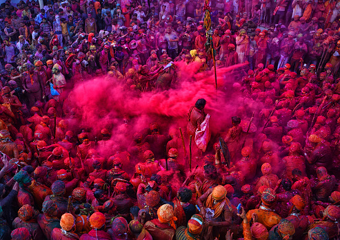 Barsana holi, one of the most joyful festival of India. This is birth place of Radha ,lord Krishna's beloved attracts a large number of visitiors each year when it celebrated Holi.