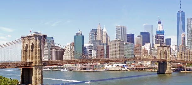 istock Brooklyn Bridge and Manhattan panorama 1381026591